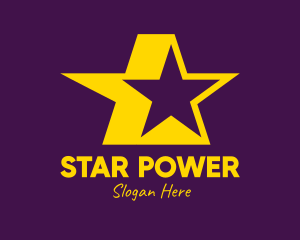 Yellow Celebrity Star logo