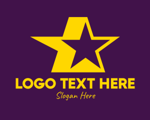 Celebrity - Yellow Celebrity Star logo design