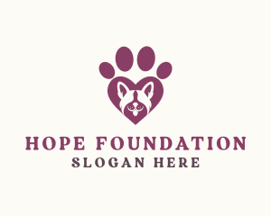 Dog Paw Love Logo