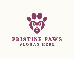 Dog Paw Love logo design