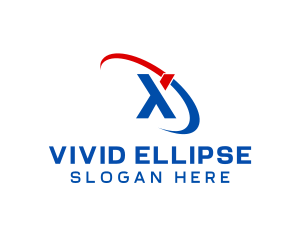 Modern Letter X Ellipse logo