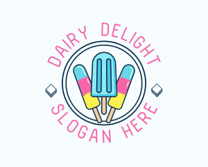 Popsicle Ice Cream logo design