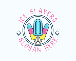 Popsicle Ice Cream logo design