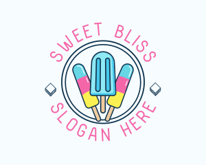 Popsicle Ice Cream logo design