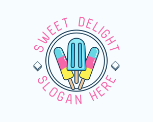 Popsicle Ice Cream logo design