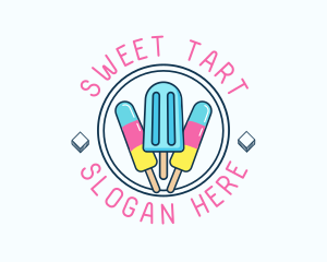 Popsicle Ice Cream logo design