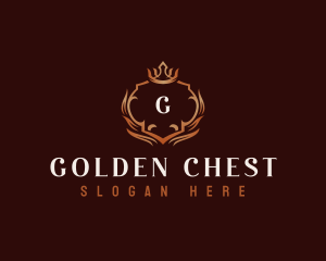 Elegant Crown Crest logo design