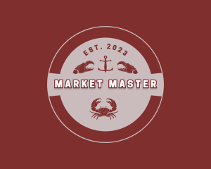 Seafood Crab Market logo design