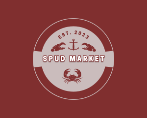 Seafood Crab Market logo design