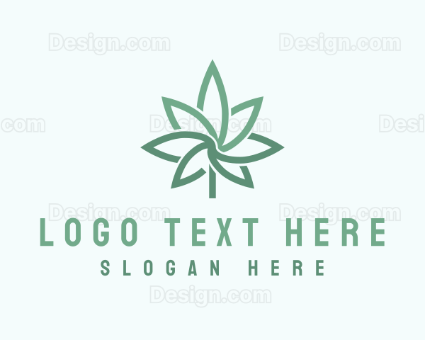 Marijuana Hemp Leaf Logo