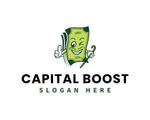 Money Investing Mascot logo