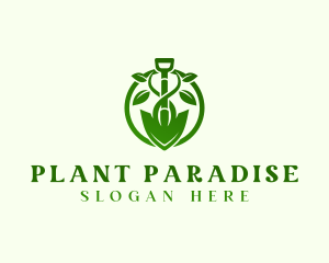 Shovel Eco Plant logo design