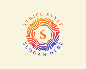 Abstract Stripe Pattern logo design