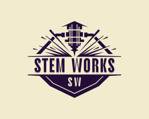 Laser Metalworks Fabrication logo design