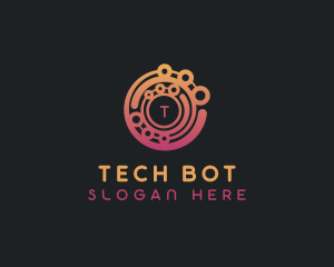 Technology Programming AI logo design