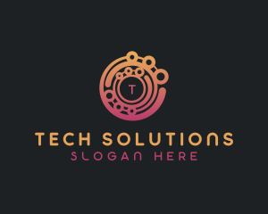 Technology Programming AI logo design