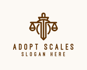 Legal Justice Scale logo design