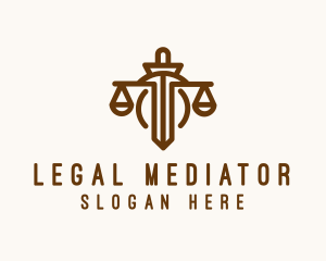 Legal Justice Scale logo design