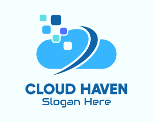 Blue Cloud Tech logo design