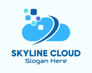 Blue Cloud Tech logo design