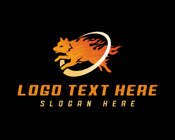 Burning logo example 2