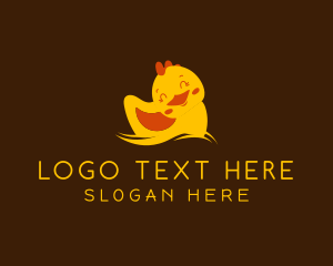 Cute Smiling Duck logo