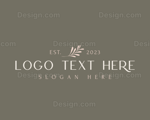 Elegant Classy Leaf Logo