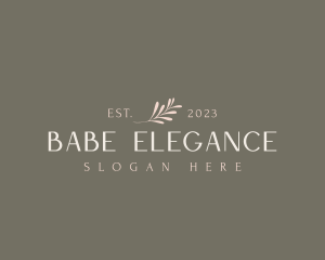 Elegant Classy Leaf logo design