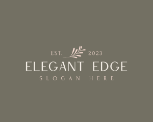 Elegant Classy Leaf logo design