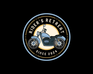 Travel Motorcycle Rider logo design