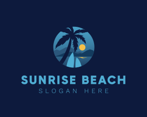 Moon Beach Surfboard logo design