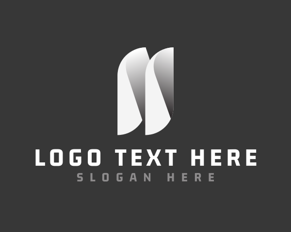 Folded logo example 1