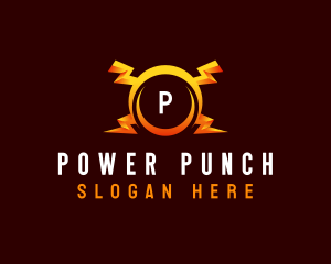 Power Lightning Charge logo design