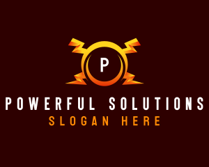 Power Lightning Charge logo design