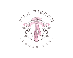 Ballerina Ballet Shoe logo design