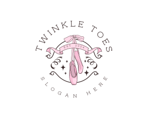 Ballerina Ballet Shoe logo