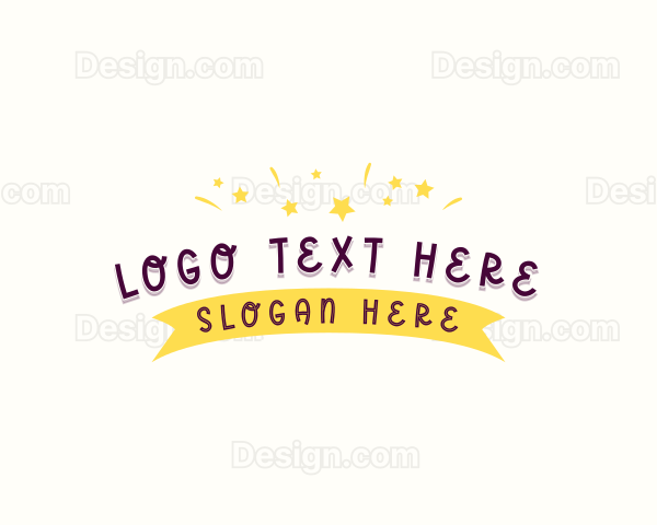 Children Party Confetti Logo