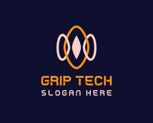 Cyber Tech Waves logo design