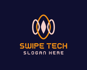 Cyber Tech Waves logo design