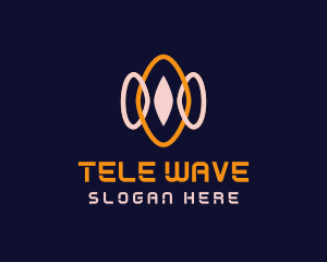 Cyber Tech Waves logo design