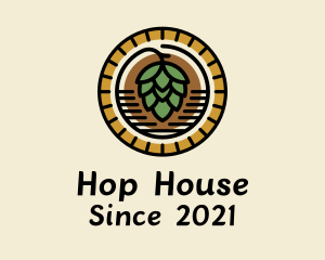 Beer Plant Badge  logo design