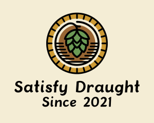 Beer Plant Badge  logo design