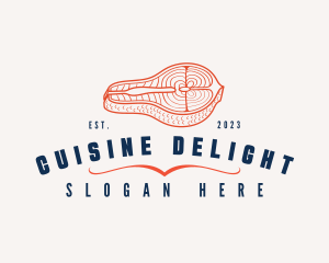 Salmon Fish Restaurant logo design