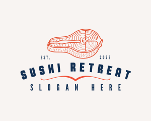 Salmon Fish Restaurant logo design