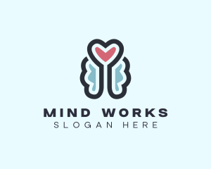 Heart Brain Mental Healthcare logo design