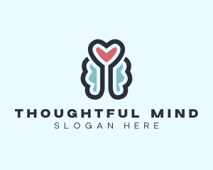 Heart Brain Mental Healthcare logo design