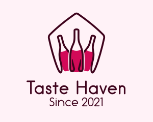 Cellar Wine Bottles logo design