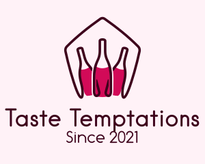 Cellar Wine Bottles logo design