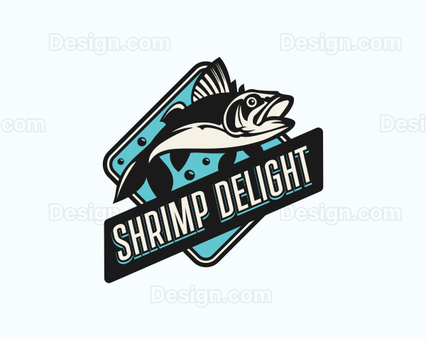 Marina Fishing Fisheries Logo