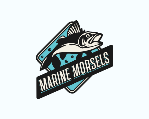 Marina Fishing Fisheries logo design